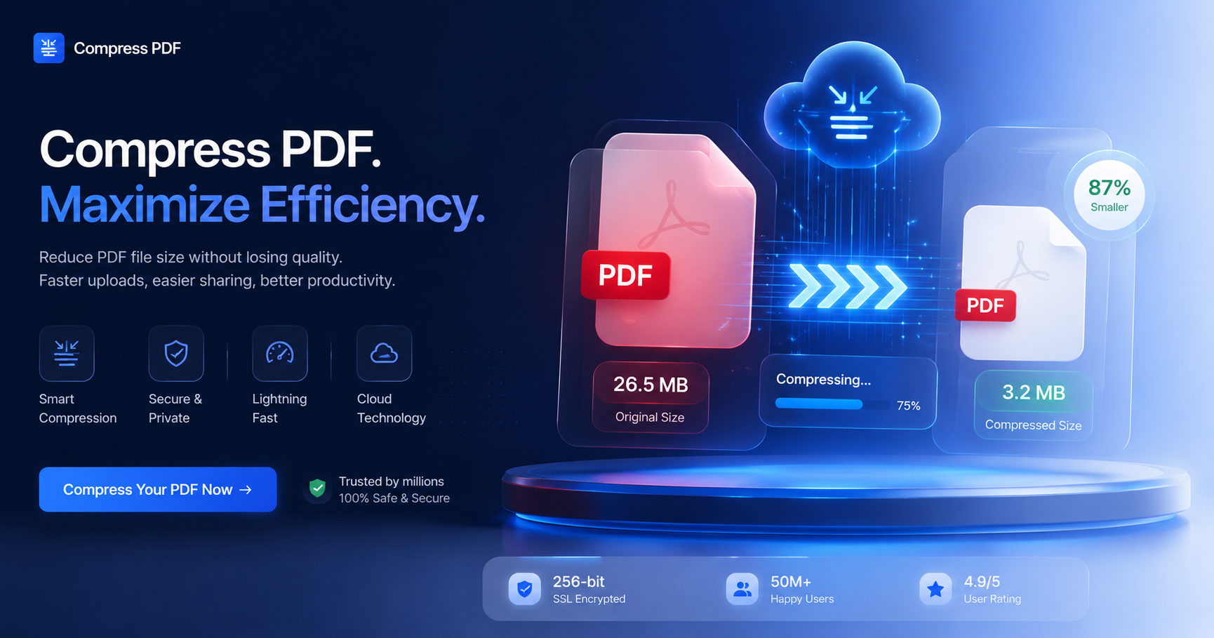 Compress PDF Online Free – Reduce PDF File Size Without Losing Quality