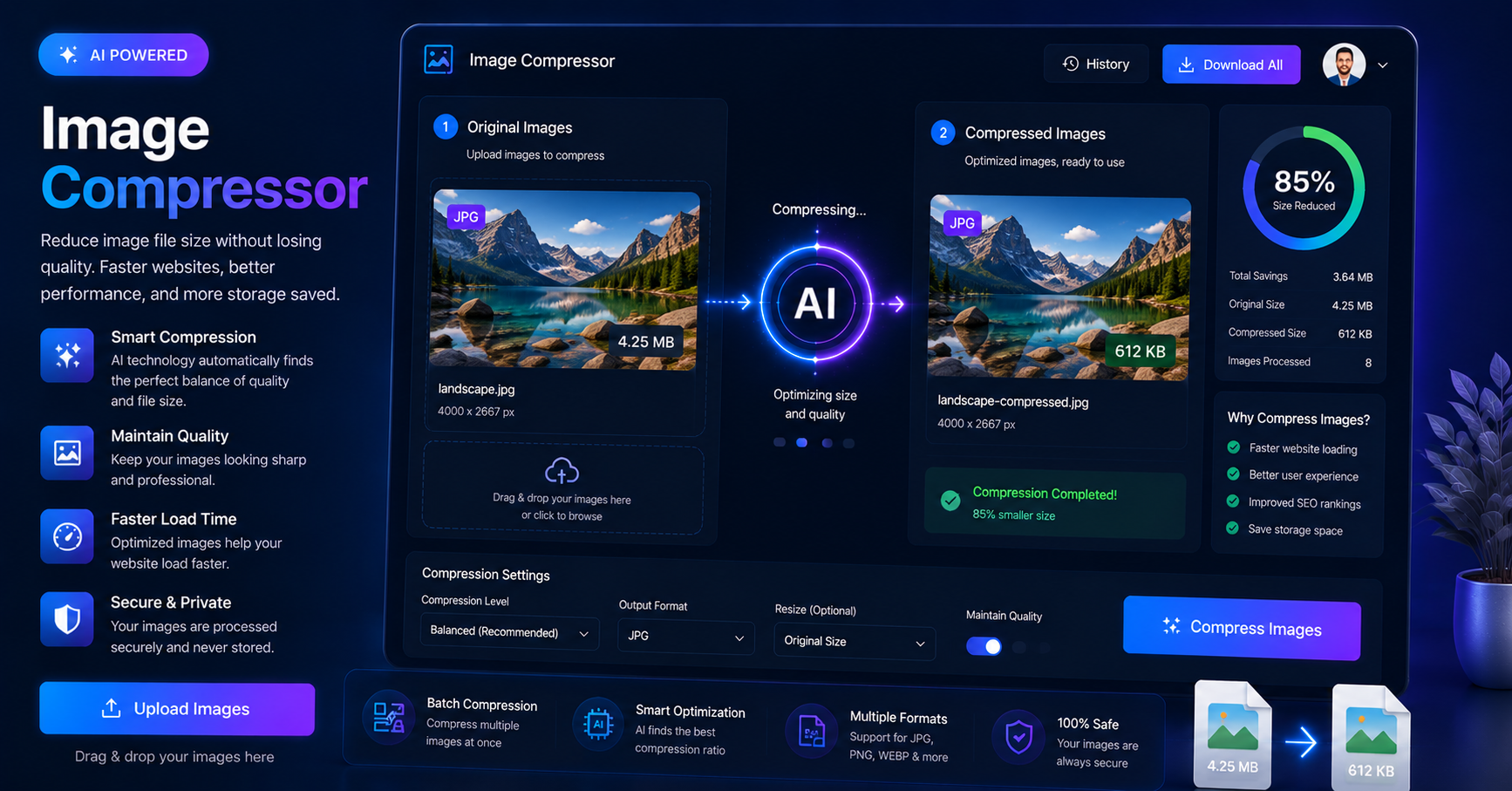 Image Compressor – Compress Images Online Without Losing Quality