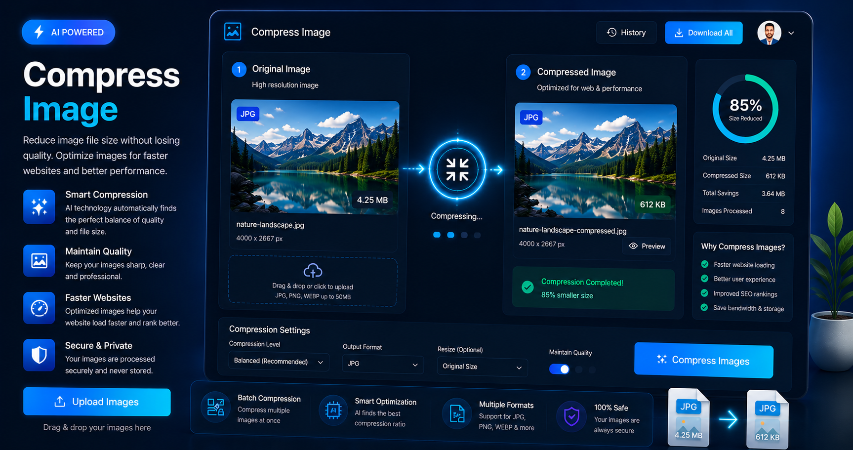 Compress Image – Reduce Image File Size Online Free