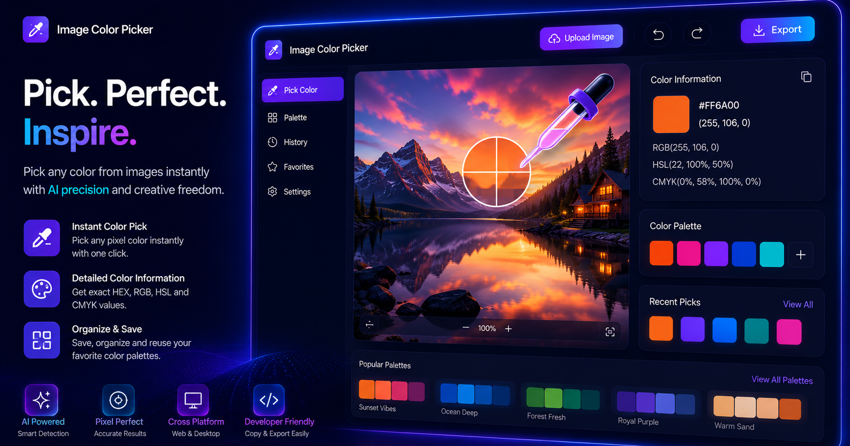 Image Color Picker – Pick Colors From Images Online Free at SnappDF.cloud