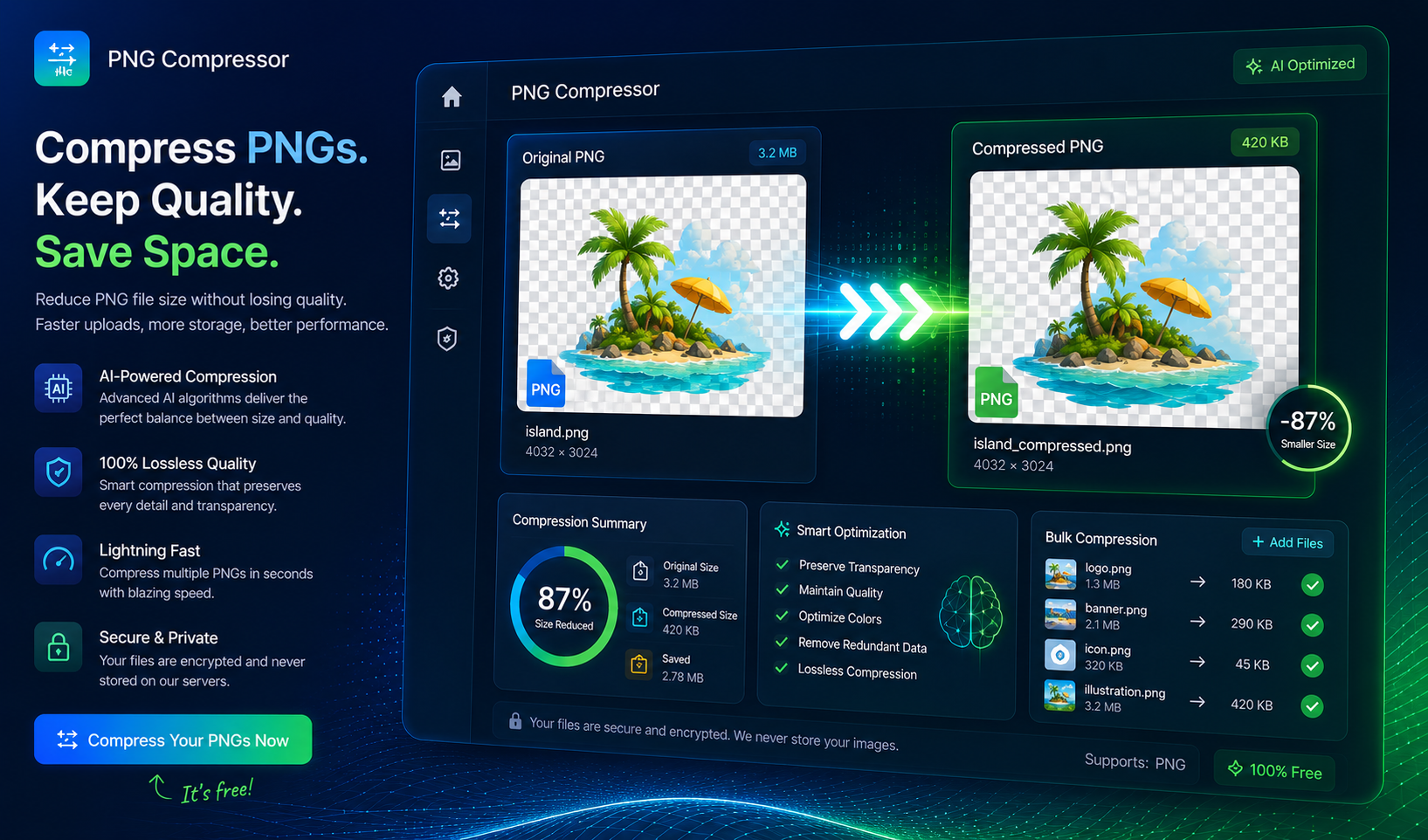 PNG Compressor – Compress PNG Images Online Without Losing Quality