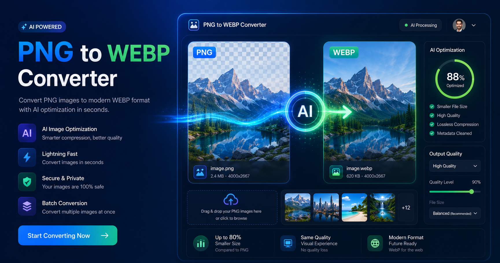 PNG to WEBP Converter – Convert PNG Images to WEBP Online Free