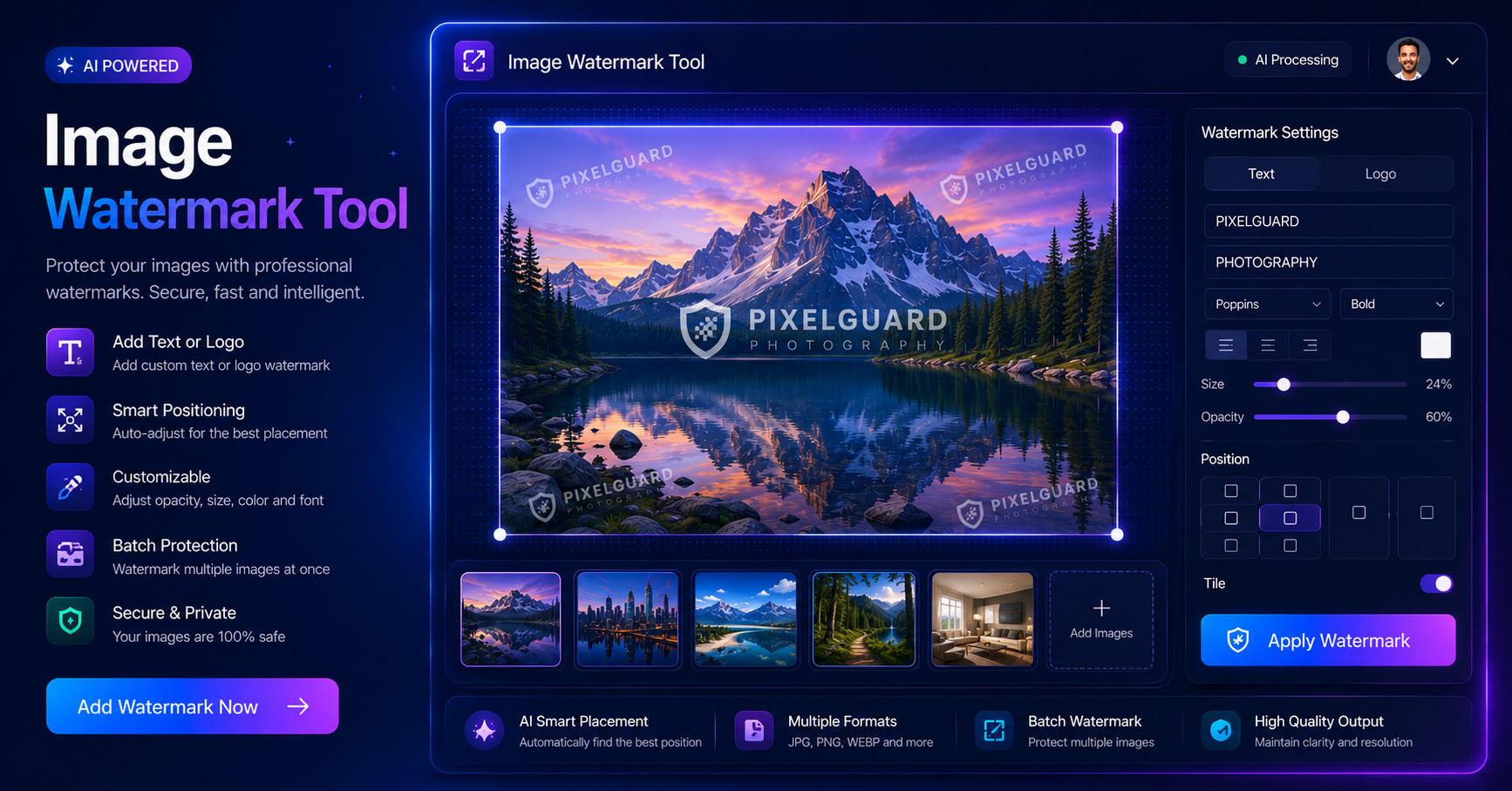 Image Watermark Tool – Add Text Watermark to Images Online Free