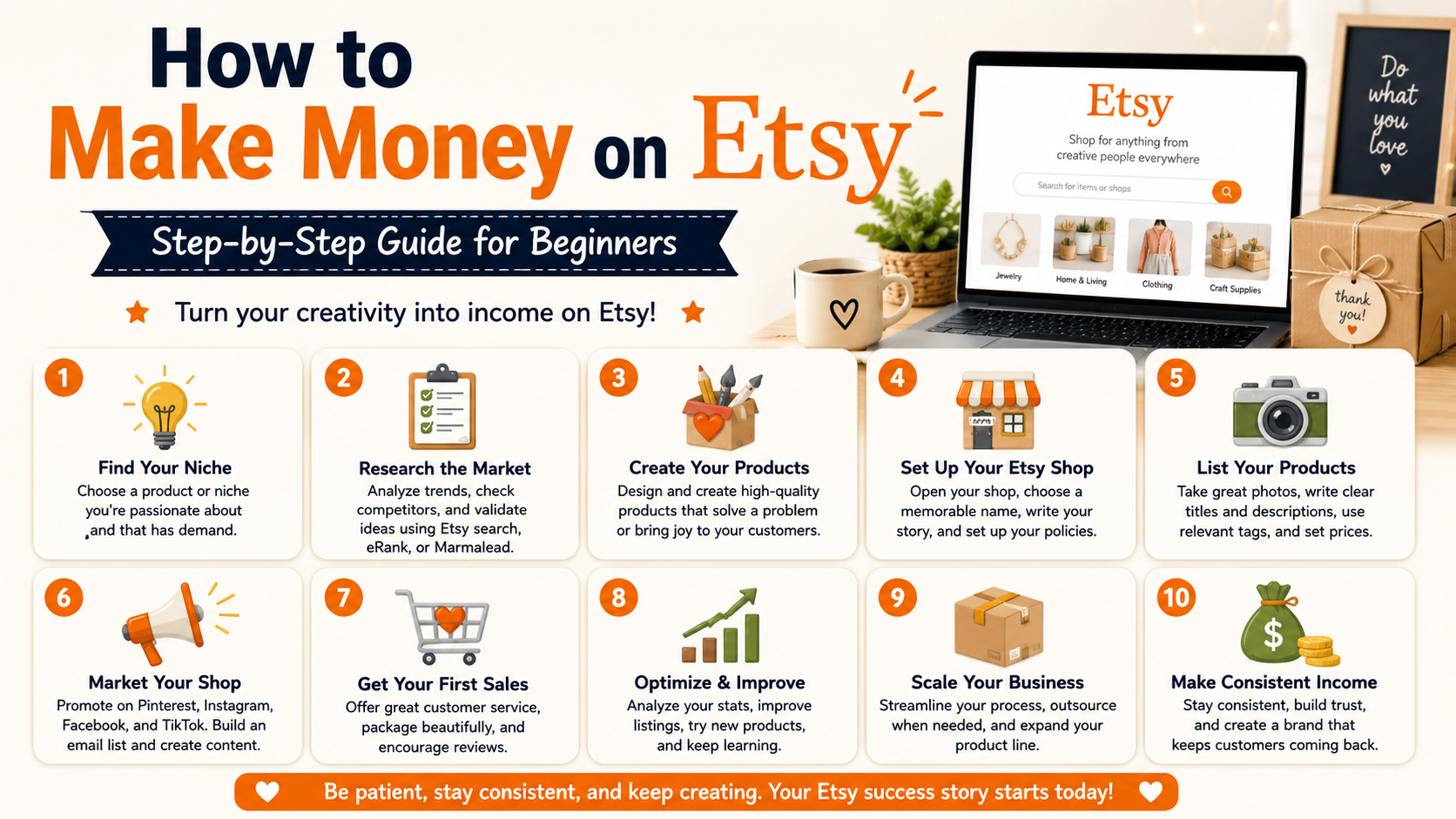 How to Make Money on Etsy: Step-by-Step Guide for Beginners