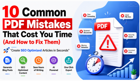 10 Common PDF Mistakes That Cost You Time (And How to Fix Them)